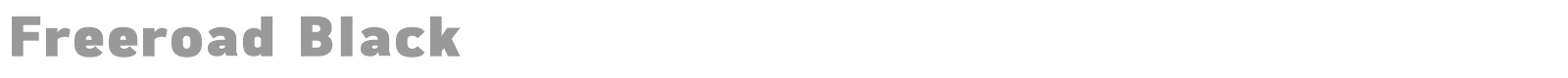 Freeroad font preview